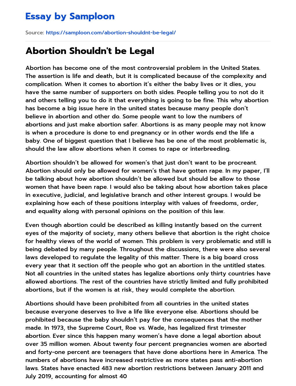 Abortion Rights: The Case for Legal Access and Reproductive Freedom